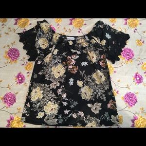 Stem & Vine Off the Shoulder Floral Top
